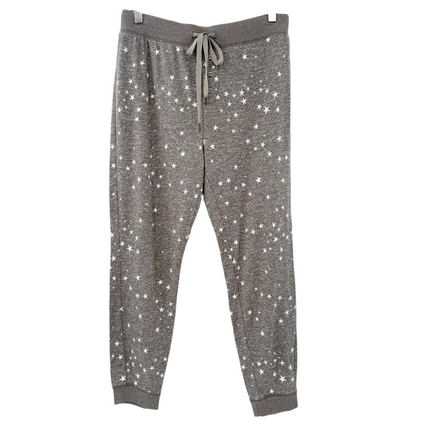 J Crew gray & white stars Sleep jogger Pants women's SMALL pajama lounge bottoms