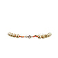vintage strand gold & orange beads Beaded Necklace costume jewelry