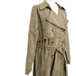Lucky Brand olive green The Relaxed Trench Coat Jacket womens size LARGE new