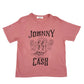 Daydreamer for Free People dark rose Johnny Cash tee T-shirt women's SMALL top