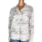 Sanctuary neutral gray white CAMOUFLAGE jacket shirt TOP size MEDIUM new $139