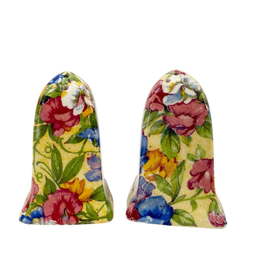 Sweet Pea floral Salt & Pepper Shakers | Royal Winton