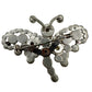 vintage clear rhinestone encrusted butterfly BROOCH sparkly jewelry pin