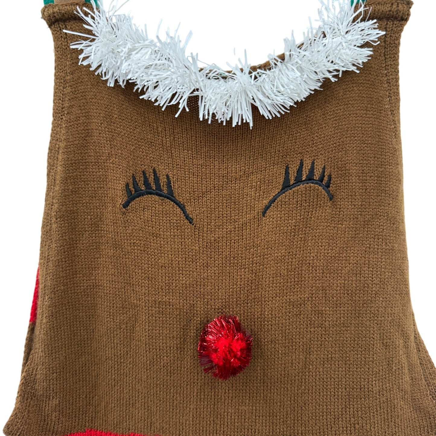 Rudolph the Red Nosed Reindeer Ugly Christmas Sweater Jumpsuit women's MEDIUM
