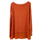 We the Free People orange coral North Shore Thermal top women's SMALL shirt NEW