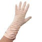 vintage pink Ruched Gloves women's SMALL formal evening mid-length