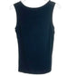 Banana Republic black sleeveless TOP blouse women's M medium knotted hem