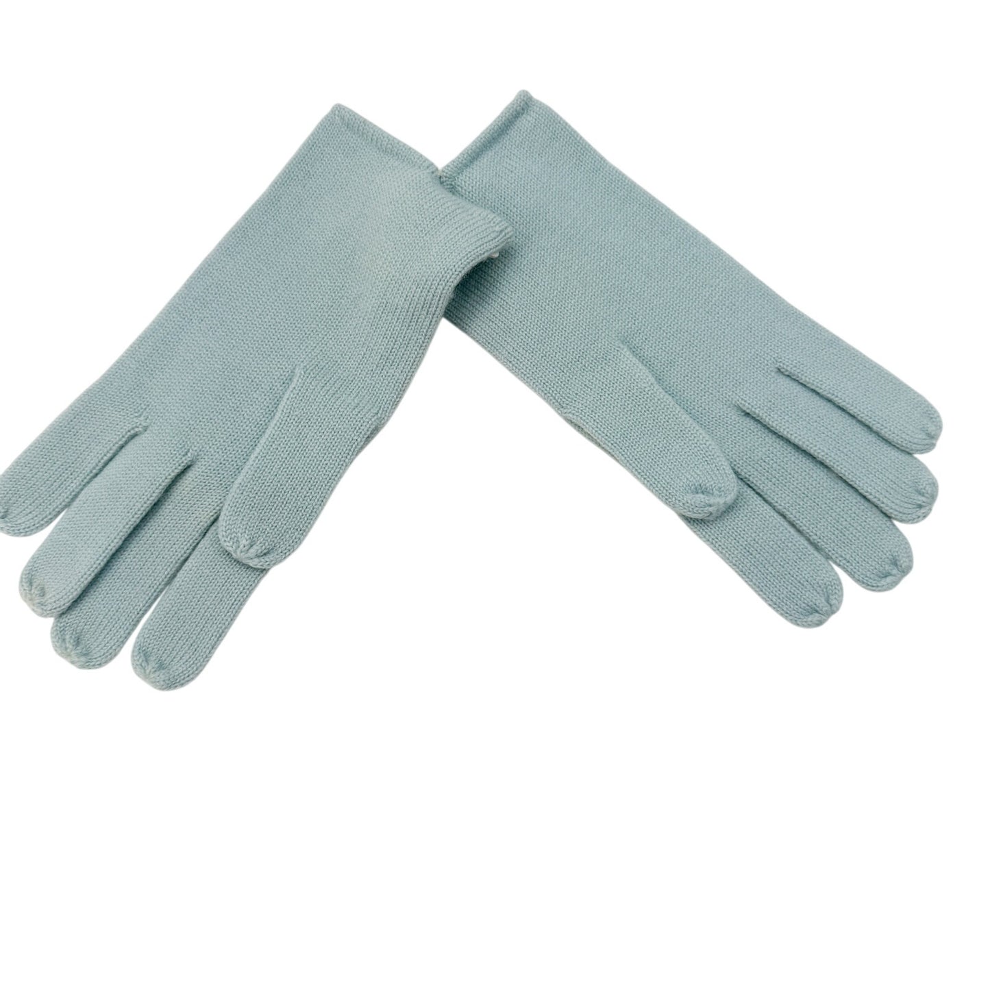 vintage Wear-Right baby blue 100% wool Fashion Gloves women's MEDIUM runs small
