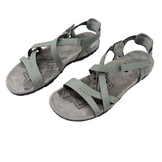 Merrell Sandspur Rose Leather blue dove Sandals women's 10 shoes casual straps