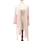 pink & white Carole Hochman floral & stripes Robe women's LARGE sleep loungewear