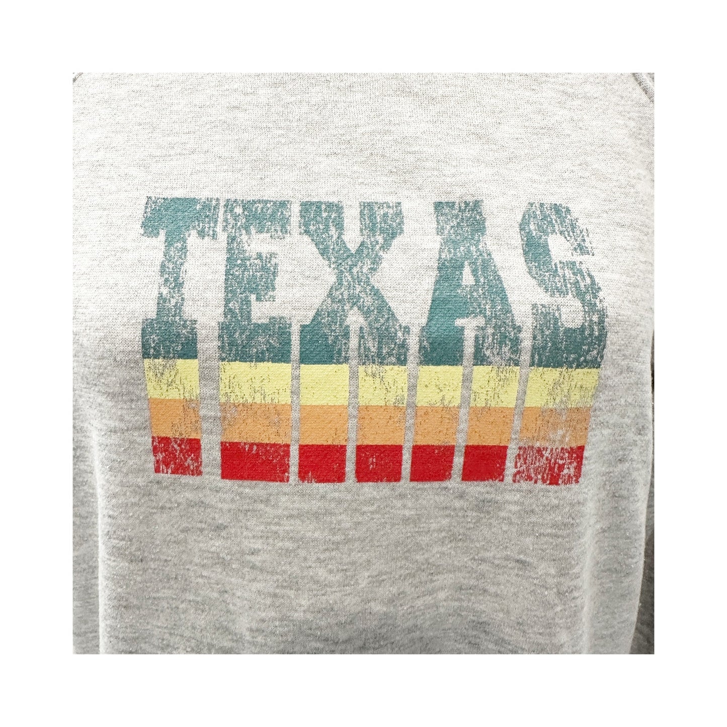 State of Mine TEXAS gray Sweatshirt Top women's SMALL