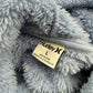 Hurley baby blue Wubby hooded Pullover Hoodie women's LARGE soft teddy fleece