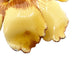 vintage enamel yellow & brown metal flower BROOCH floral. jewelry pin