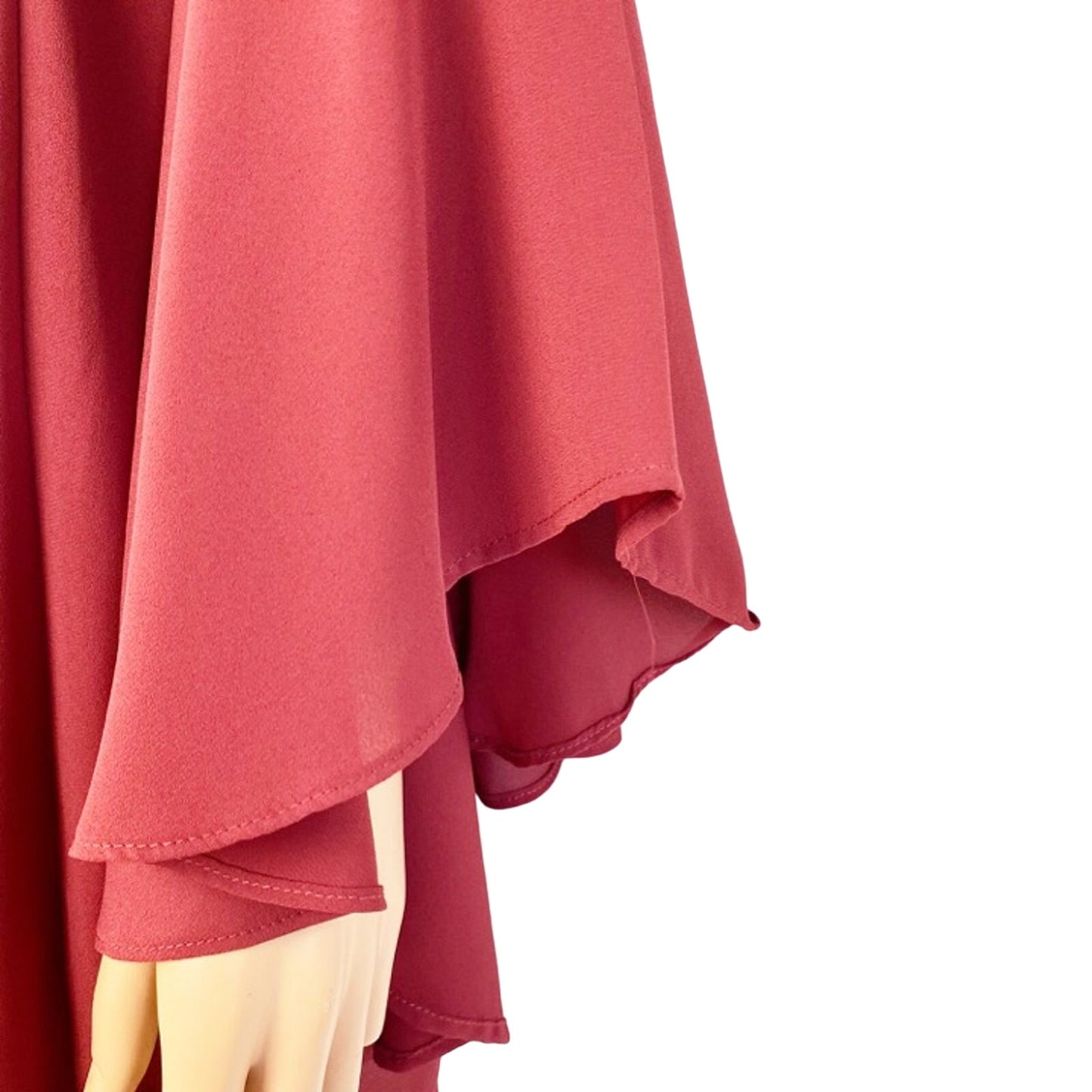 Collective Concepts Bell Sleeves Crochet Lace Front Boho Shift DRESS size SMALL