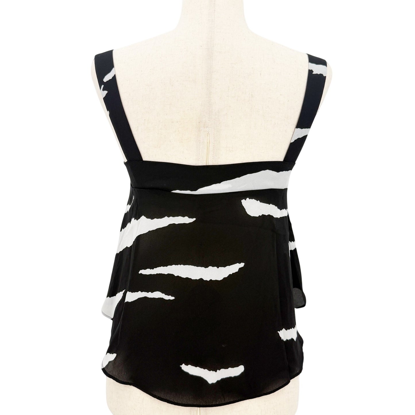 Buddy Love black & white Flowy Cropped Tank Top women's XS summer festival NEW
