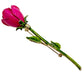 vintage enamel hot pink metal flower BROOCH floral jewelry pin