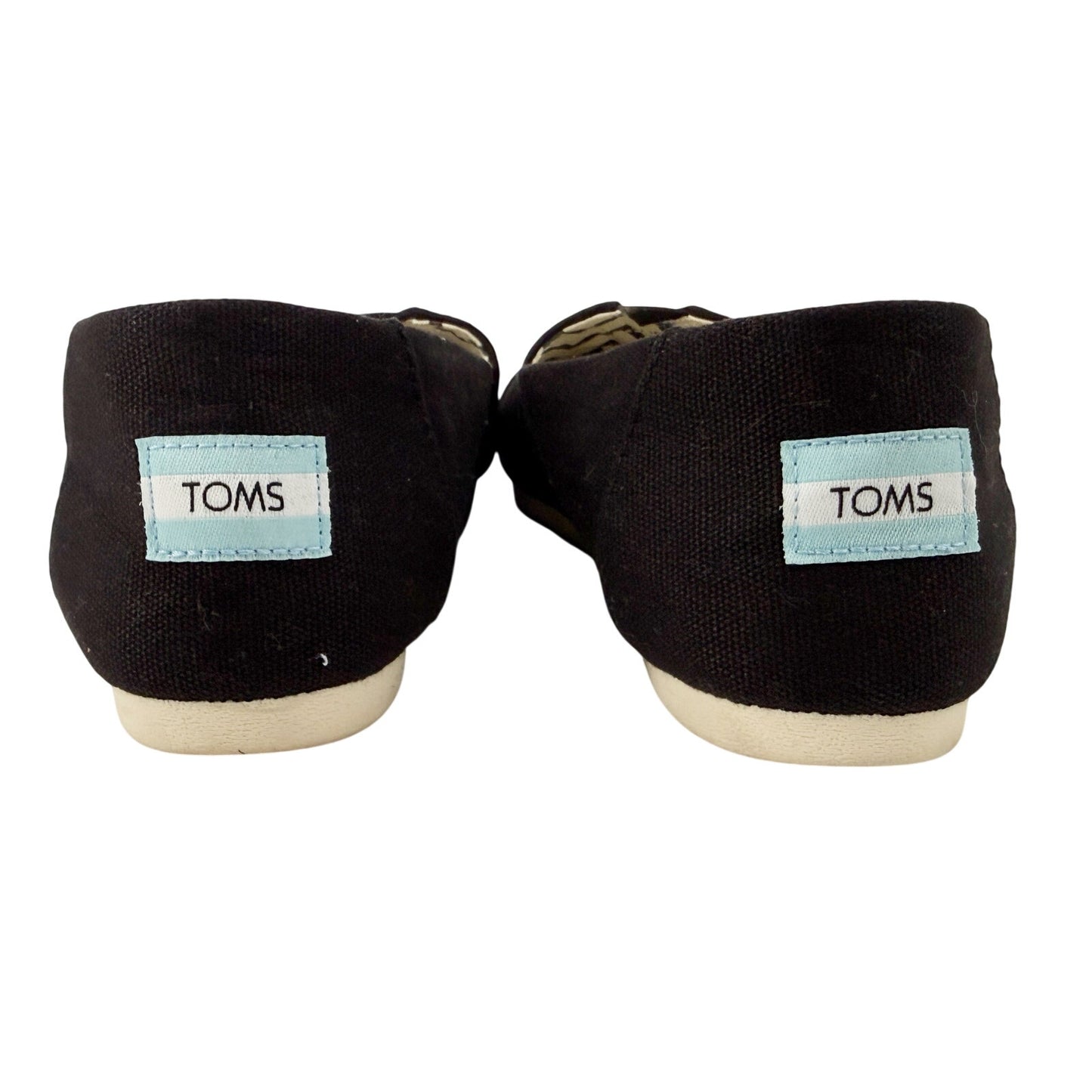 TOMS black Alpargata Heritage Canvas Slip-on Shoes womens 8.5 classic espadrille