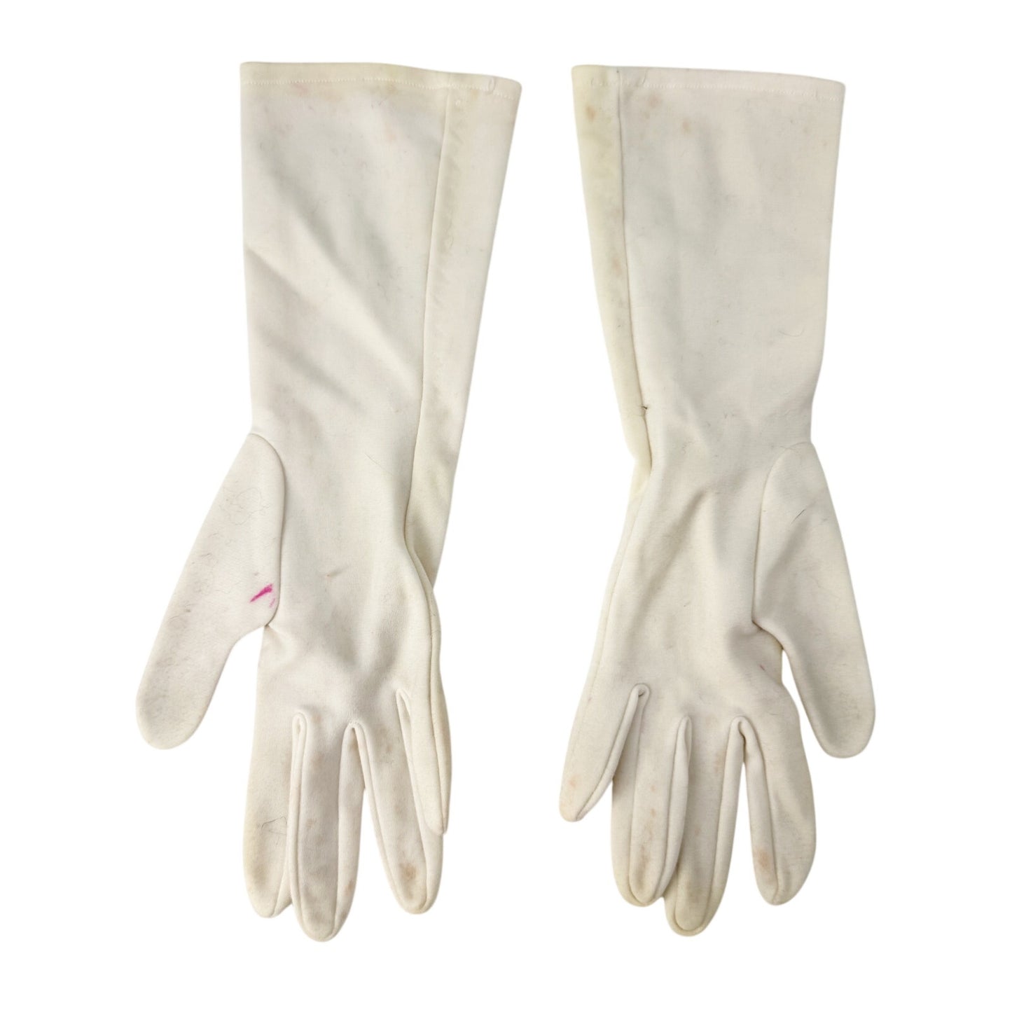 vintage white Fashion Dress above wrist Gloves women's S / M small medium
