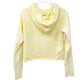 Wildfox lemon meringue yellow white Broken Dreams Crop Hoodie women's SMALL top