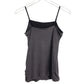 womens Banana Republic dark gray & black Camisole draped Top size XS new $49