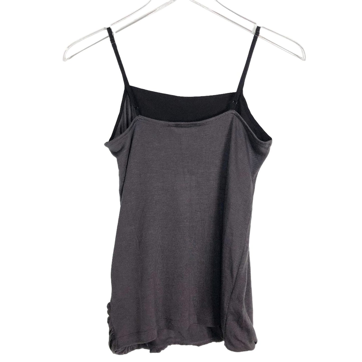 womens Banana Republic dark gray & black Camisole draped Top size XS new $49