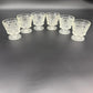 set / 6 vintage Hazel Atlas Big Top Peanut Butter glasses Champagne Tall Sherbet