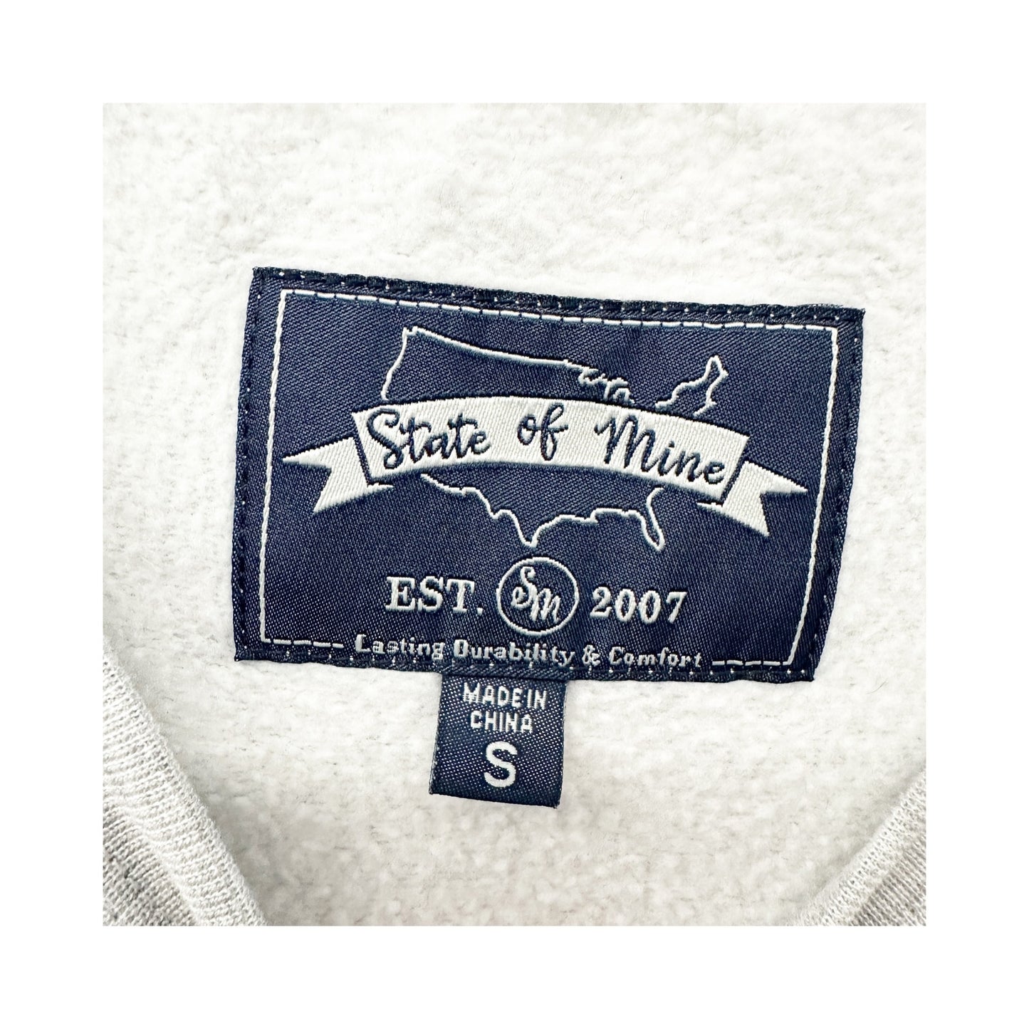 State of Mine TEXAS gray Sweatshirt Top women's SMALL