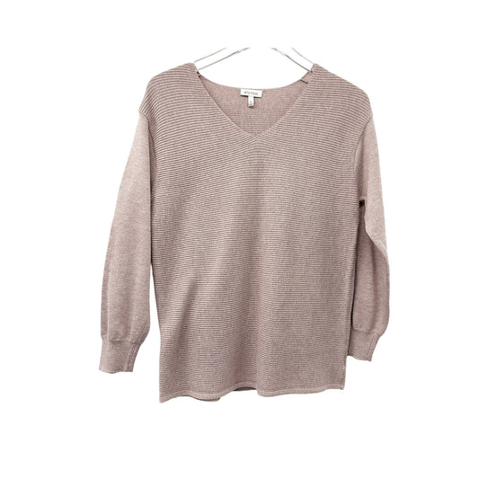 Ella Moss mauve pink Sweater v-neck Top women's SMALL