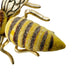 vintage brown & yellow gold Wasp Brooch flying insect jewelry pin made in Korea