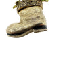 vintage Mode-Art gold Santa's Boot BROOCH gifts Christmas holidays jewelry pin