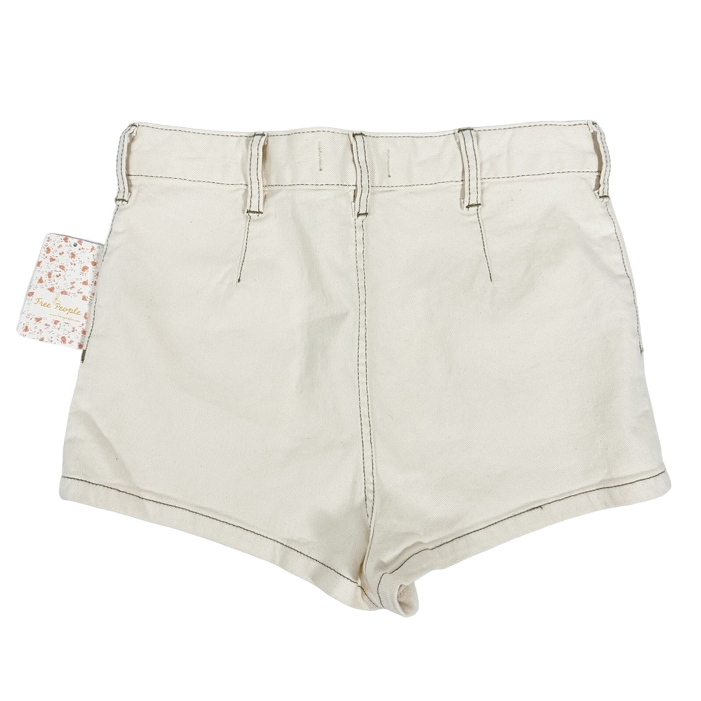 We The Free People ecru high rise Bridgette denim SHORTS size 30 new $68