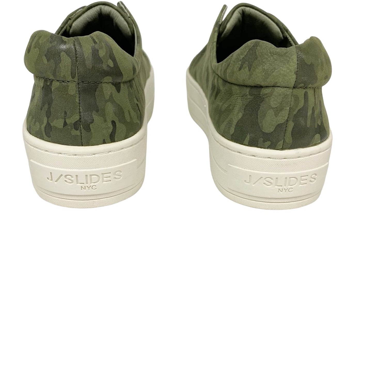 J/Slides green camo leather Heidi platform sneakers shoes sz 6 6.5 new $150
