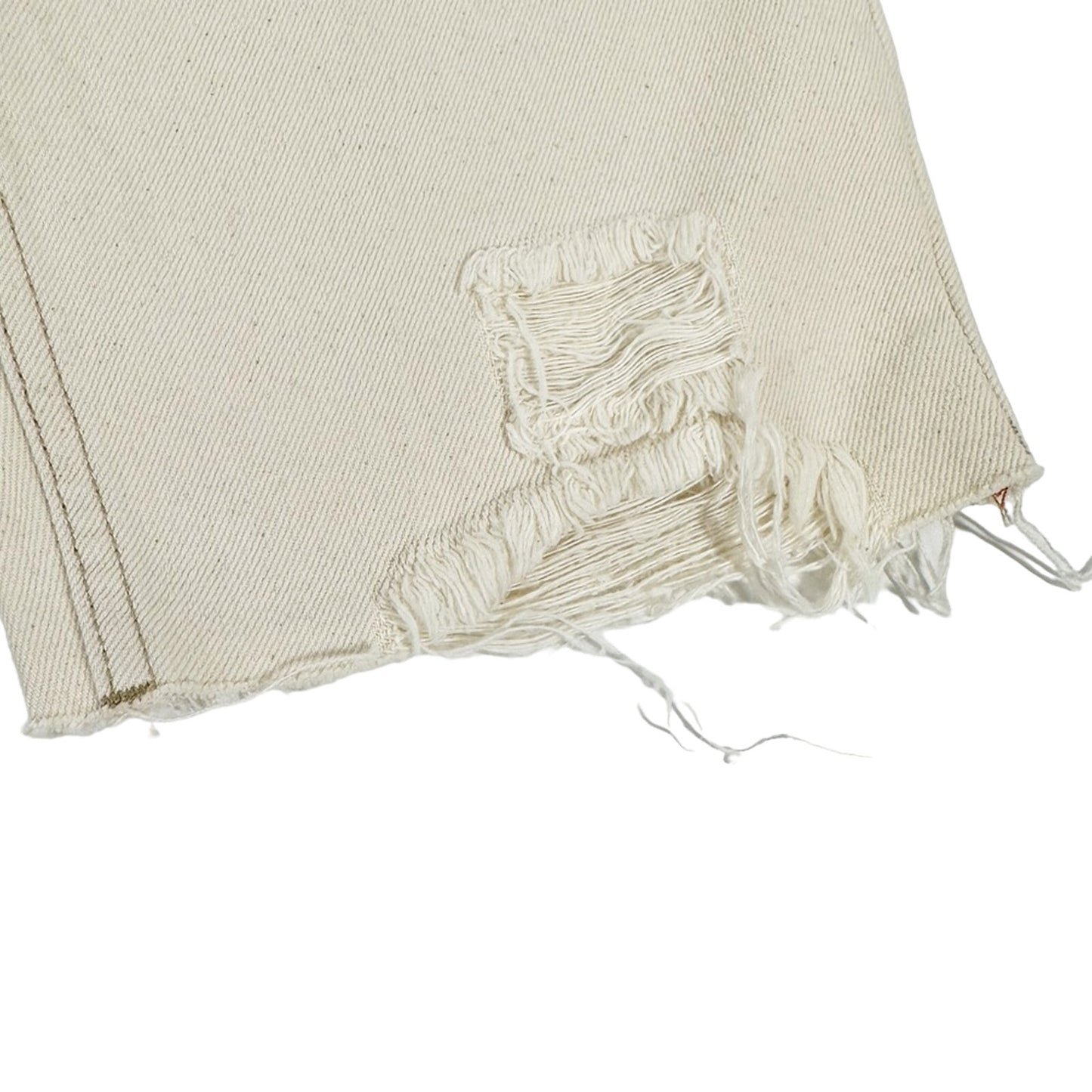 We The Free People ecru Caroline Cut Off denim SHORTS distressed size 24 new $88