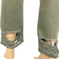 Blank NYC olive green Cropped Girlfriend distressed Pants jeans 28 women's NEW