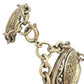 vintage gold & silver tone metal Damascene Link Bracelet marked SPAIN