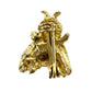 vintage gold tone metal Bee BROOCH small insect jewelry pin