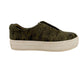 J/Slides NYC green camo leather Heidi platform sneakers shoes size 6