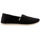 TOMS black Alpargata Heritage Canvas Slip-on Shoes womens 8.5 classic espadrille