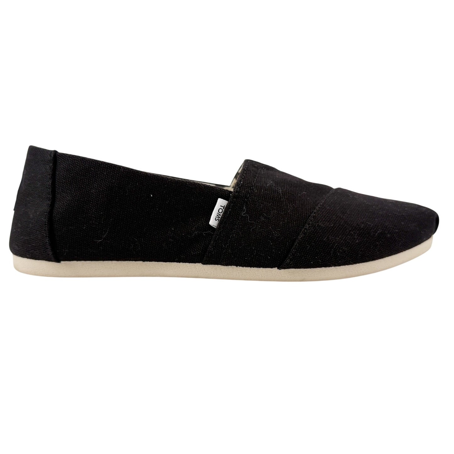 TOMS black Alpargata Heritage Canvas Slip-on Shoes womens 8.5 classic espadrille