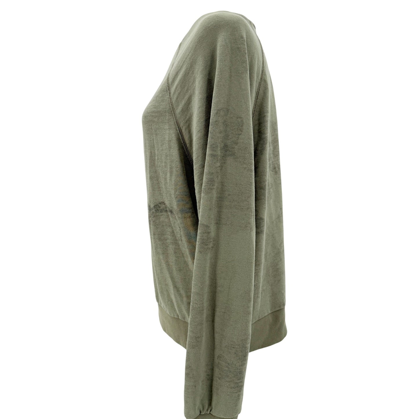 Alternative Apparel light & dark green Sweatshirt camo Top junior's LARGE