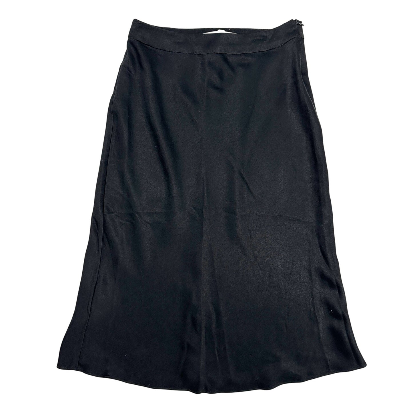 NEW black satin midi Skirt by BCBGeneration women's 4 small