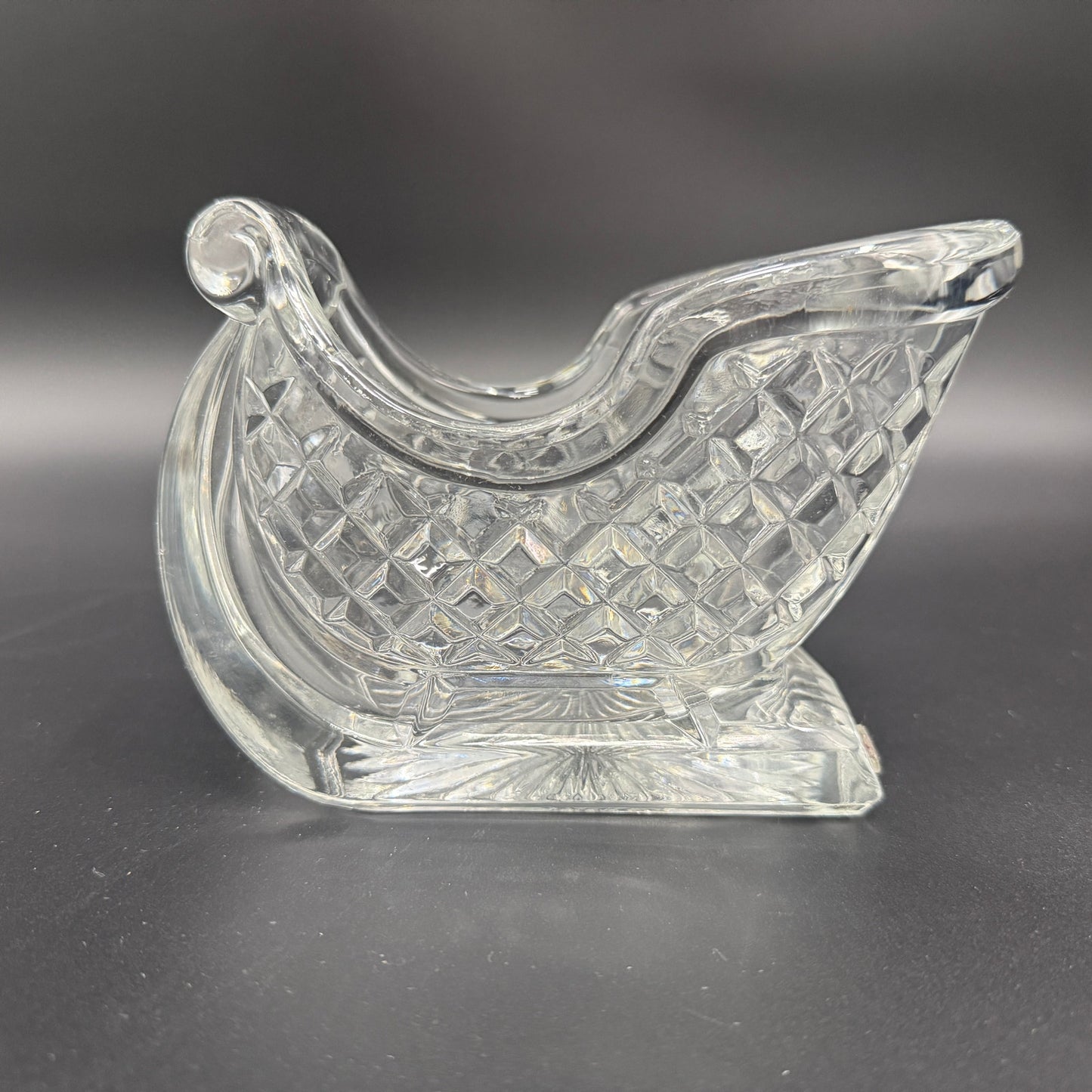 crystal glass Santa's Sleigh | St. George Crystal