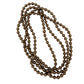 vintage long strand brown & orange beads Beaded Necklace costume jewelry