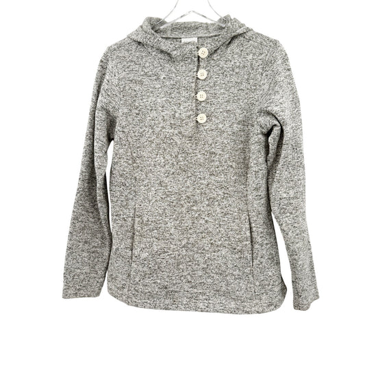 Columbia Darling Days heather gray Hooded Pullover womens LARGE fleece top hoody