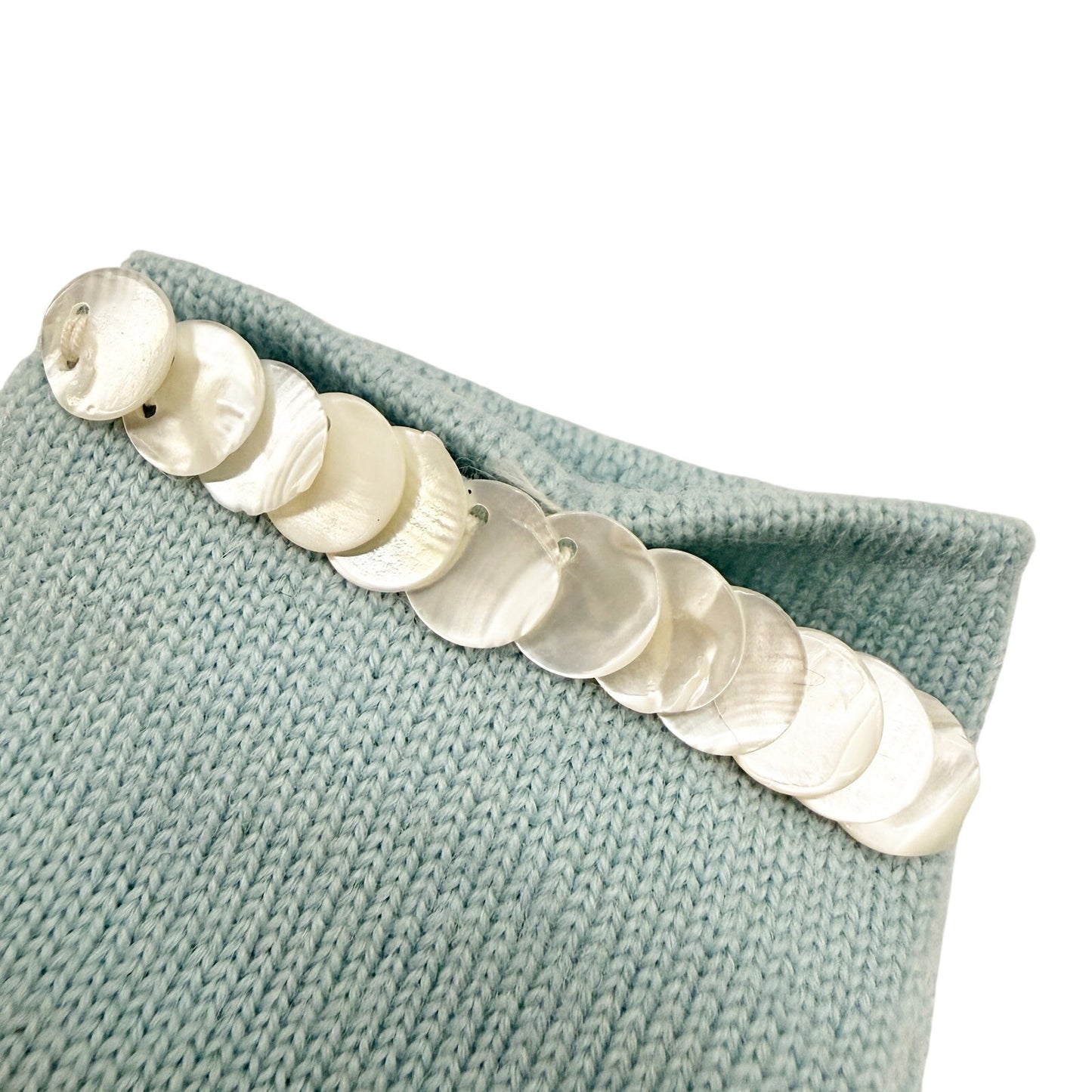 vintage Wear-Right baby blue 100% wool Fashion Gloves women's MEDIUM runs small