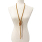 vintage long strand gold beads Beaded Necklace costume jewelry