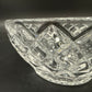 vintage Lenox criss cross cut Diamond 5" Round Bowl clear crystal glass giftware