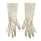 vintage white Fashion Dress above wrist Gloves women's S / M small medium