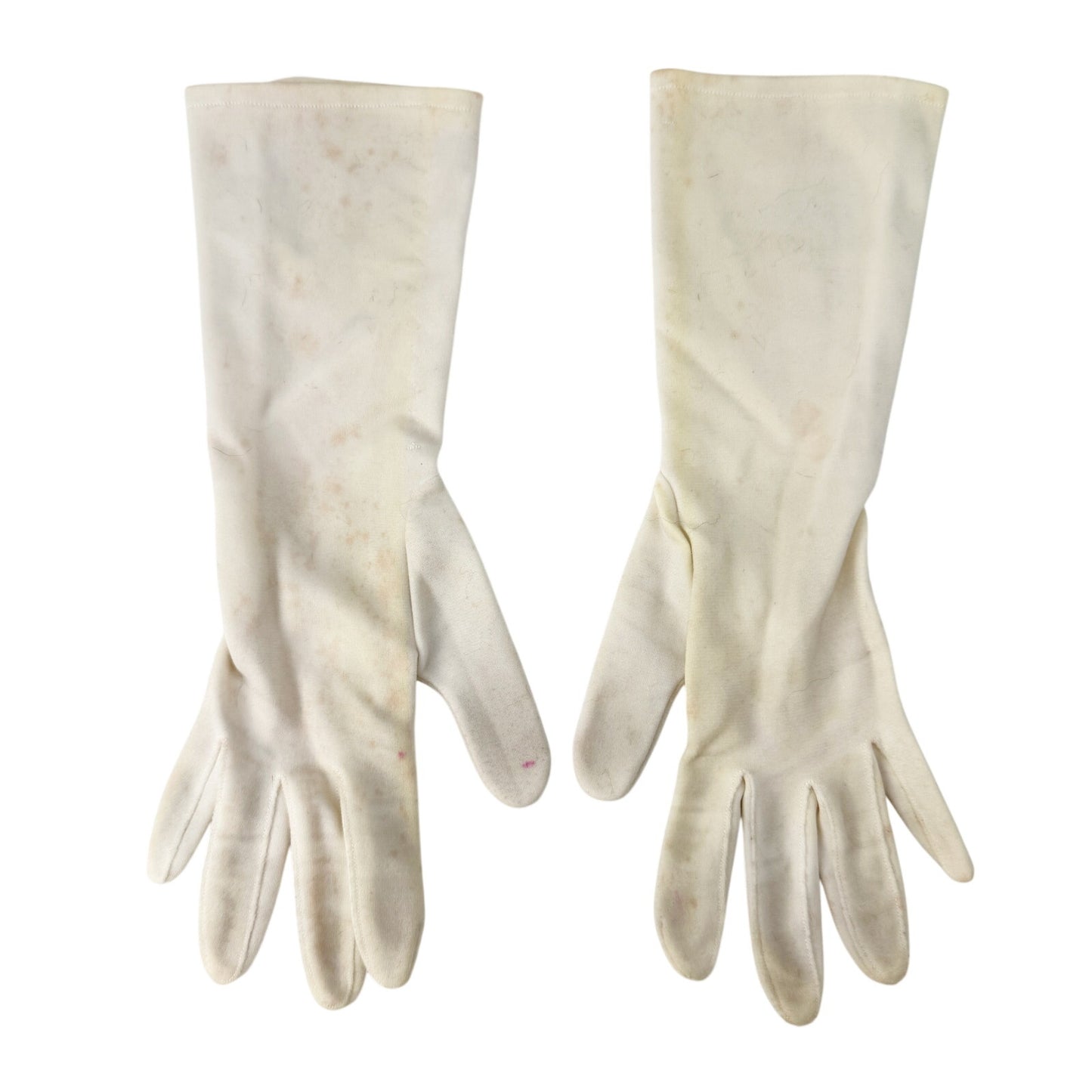 vintage white Fashion Dress above wrist Gloves women's S / M small medium