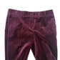 Ann Taylor dark plum Velvet Trousers Pants women's 2 small Devin Fit dressy